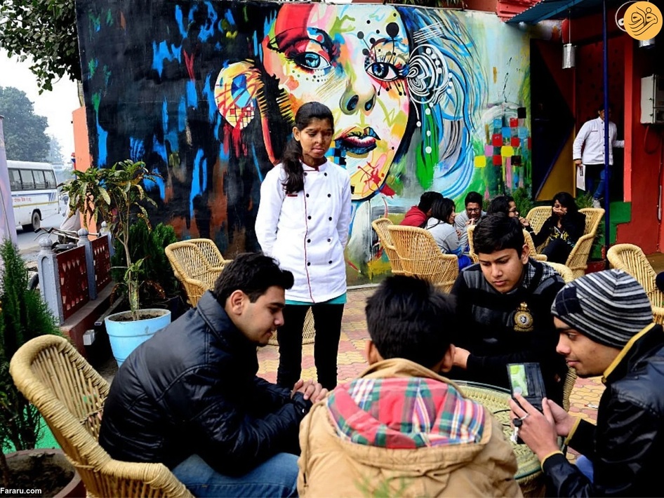 کافهای که توسط دختران قربانی اسیدپاشی اداره میشود