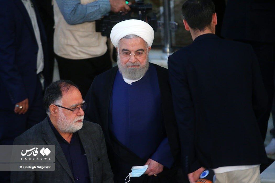حضور روحانی در مراسم سالگرد ارتحال امام + عکسها
