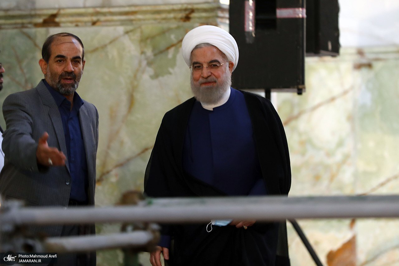 حضور روحانی در مراسم سالگرد ارتحال امام + عکسها