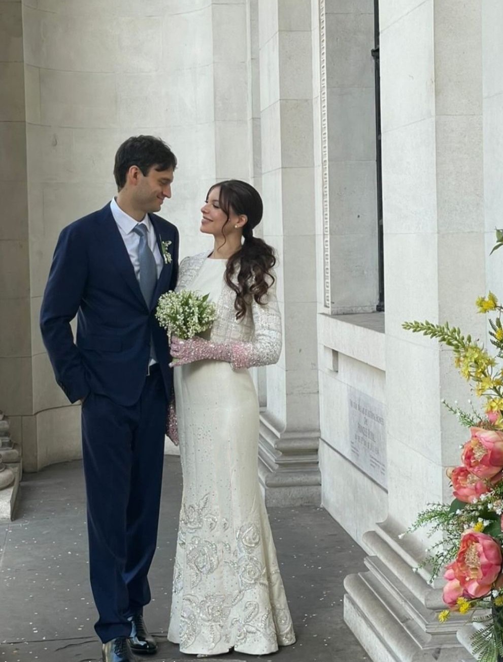 عکسی از عروسی مدل مشهور و ملکه زیبایی لبنان