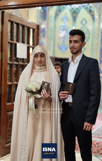 عکس‌هایی از ازدواج با تِم انتخابات 1403