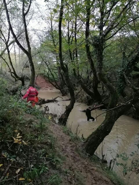 سقوط تاکسی در رودخانه/ جستجو برای یافتن راننده ادامه دارد