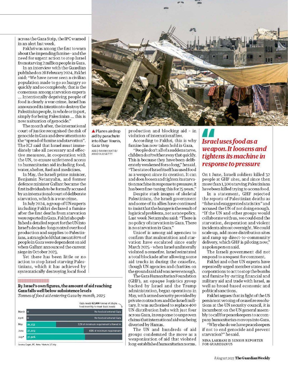 گزارش دردناک گاردین از سرزمینی در چنگال گرسنگی؛آنها آرامآرام میمیرند/سلاحسازی کمکها از سوی بنیادی مرموز/عکس