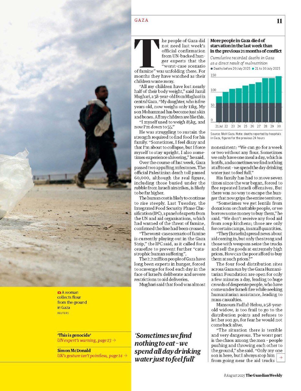 گزارش دردناک گاردین از سرزمینی در چنگال گرسنگی؛آنها آرامآرام میمیرند/سلاحسازی کمکها از سوی بنیادی مرموز/عکس